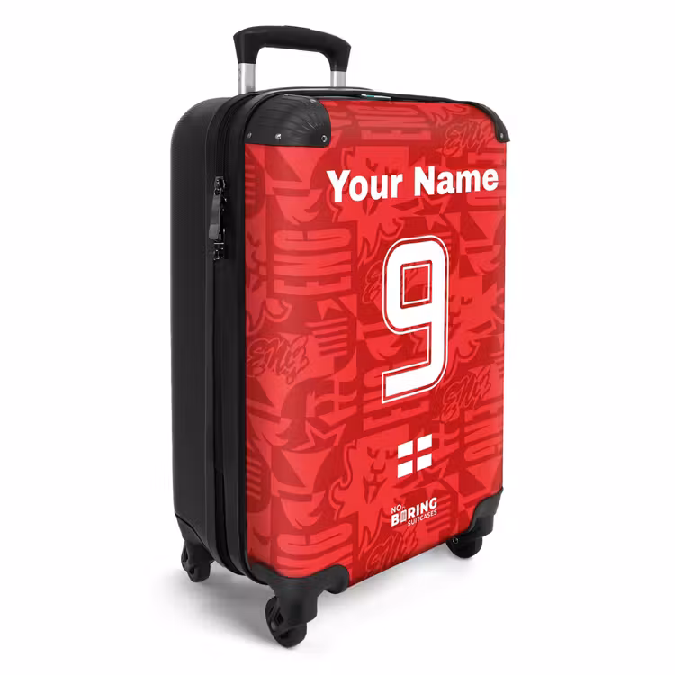 Suitcase with name - England away jersey — 2