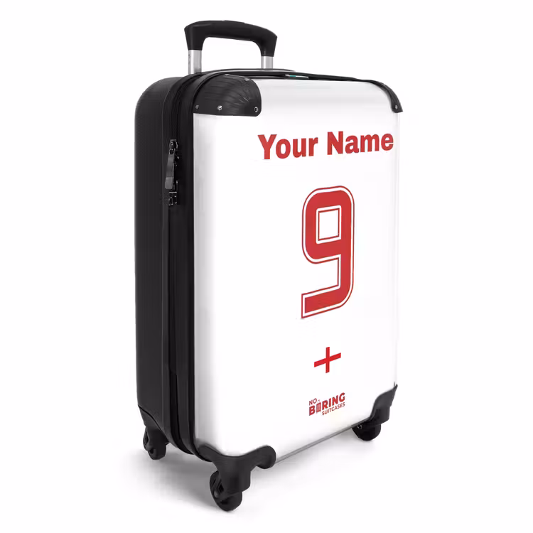 Suitcase with name - England home jersey — 2