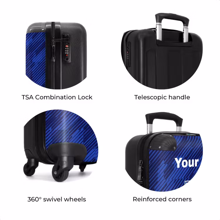 Suitcase with name - France home jersey — 8