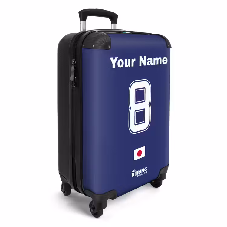 Suitcase with name - Japan home jersey — 2
