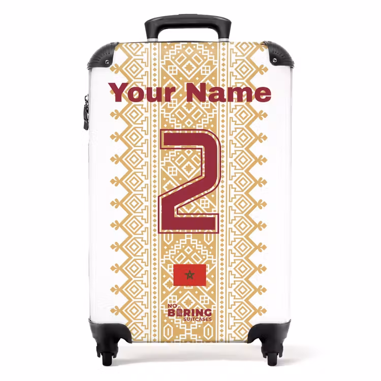Suitcase with name - Morocco away jersey — 1