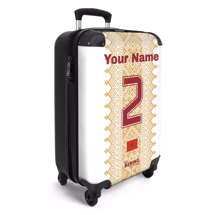 Suitcase with name - Morocco away jersey — 2