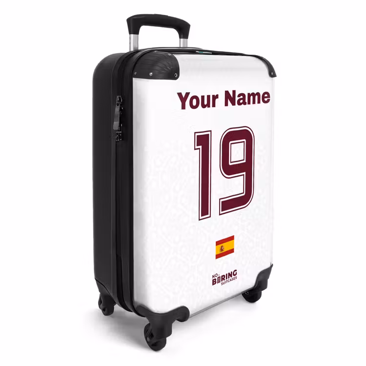 Suitcase with name - Spain away jersey — 2