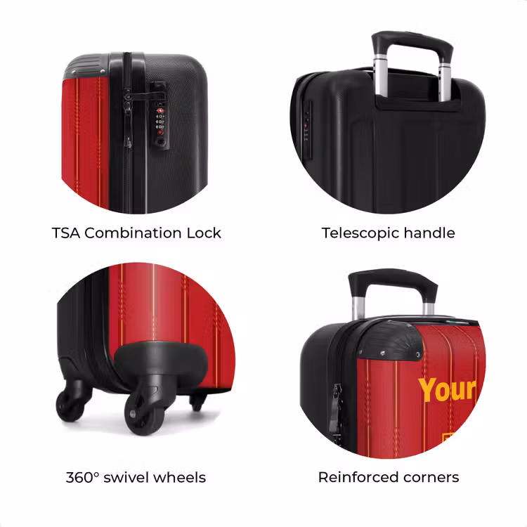 Suitcase with name - Spain home jersey — 8