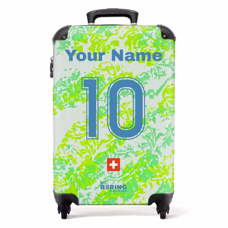Suitcase with name - Switzerland away jersey — 1