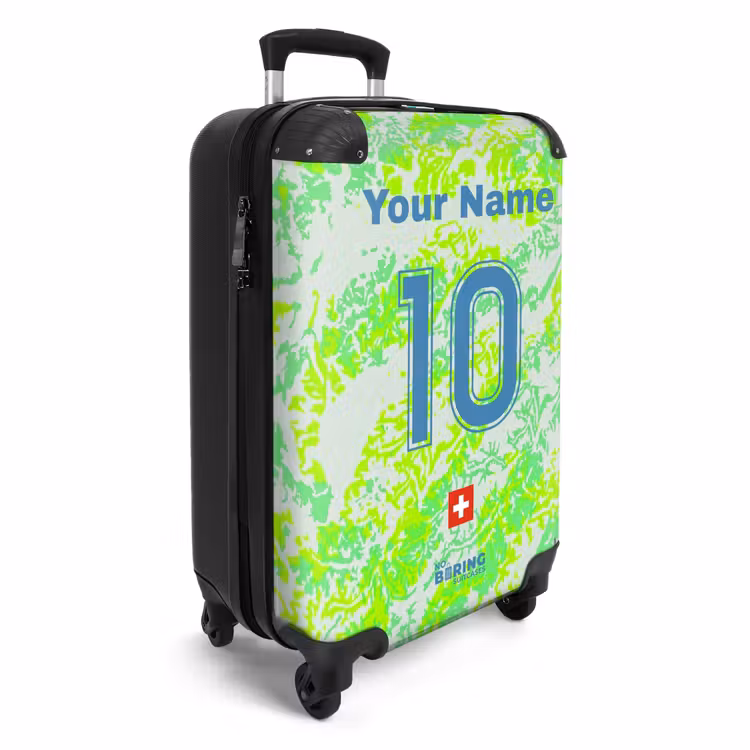 Suitcase with name - Switzerland away jersey — 2