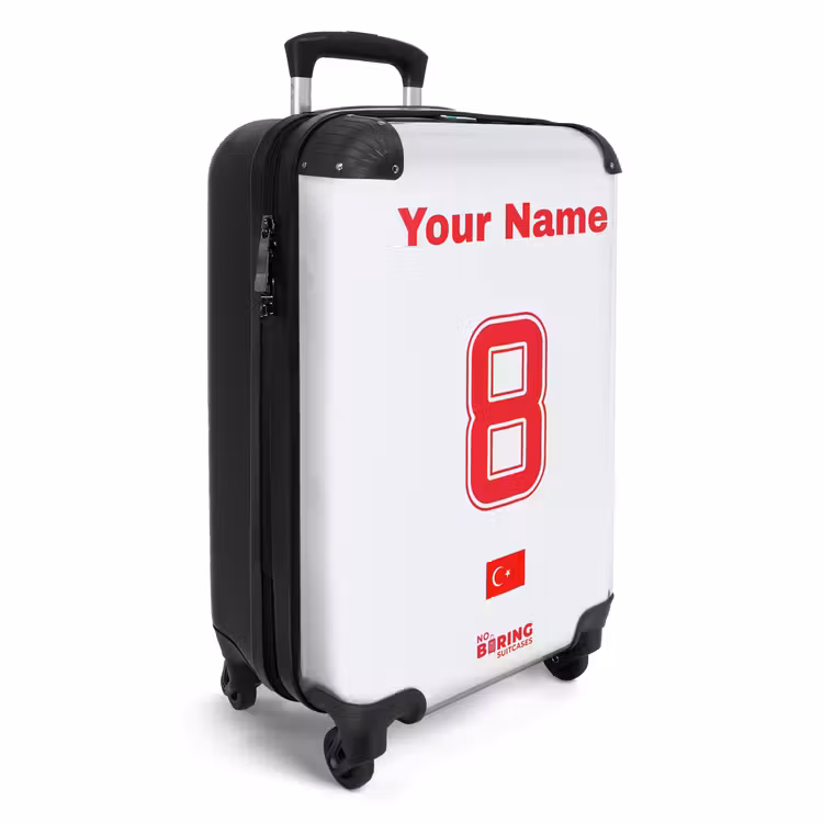 Suitcase with name - Turkey away jersey — 2