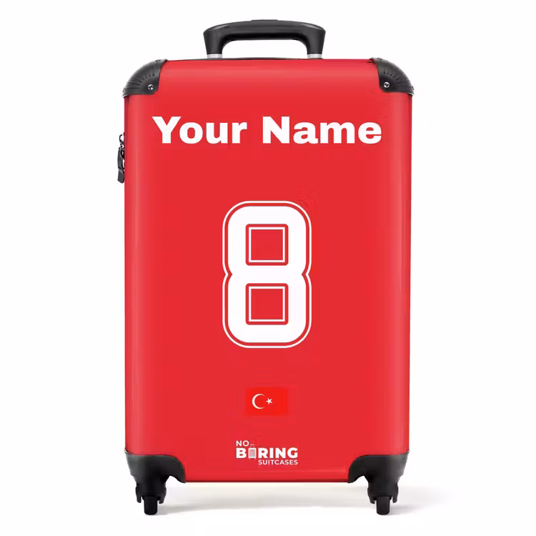 Suitcase with name - Turkey home jersey — 1