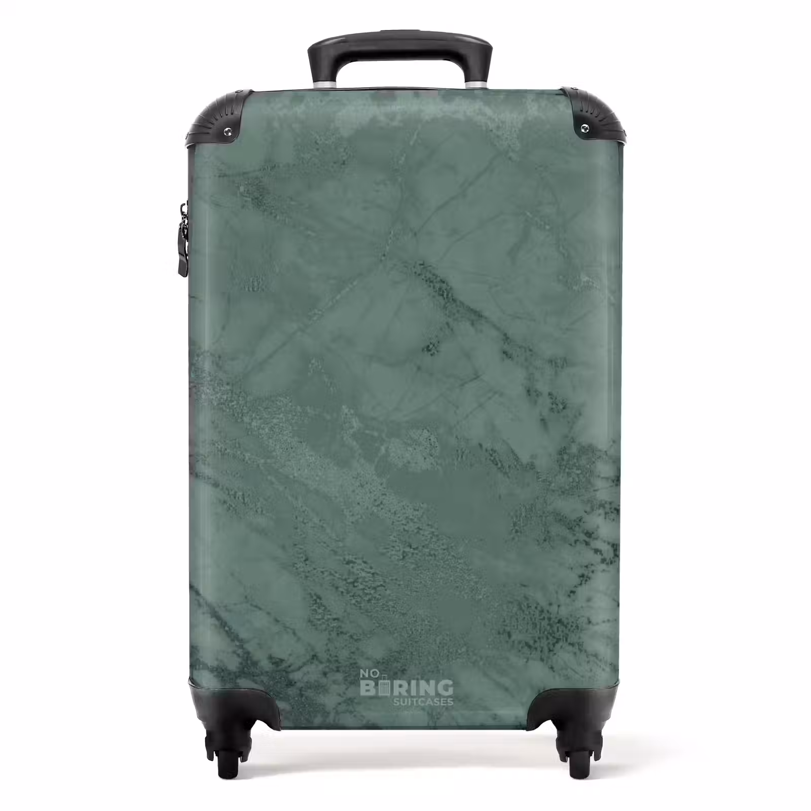 Suitcase - Green marble look — 1