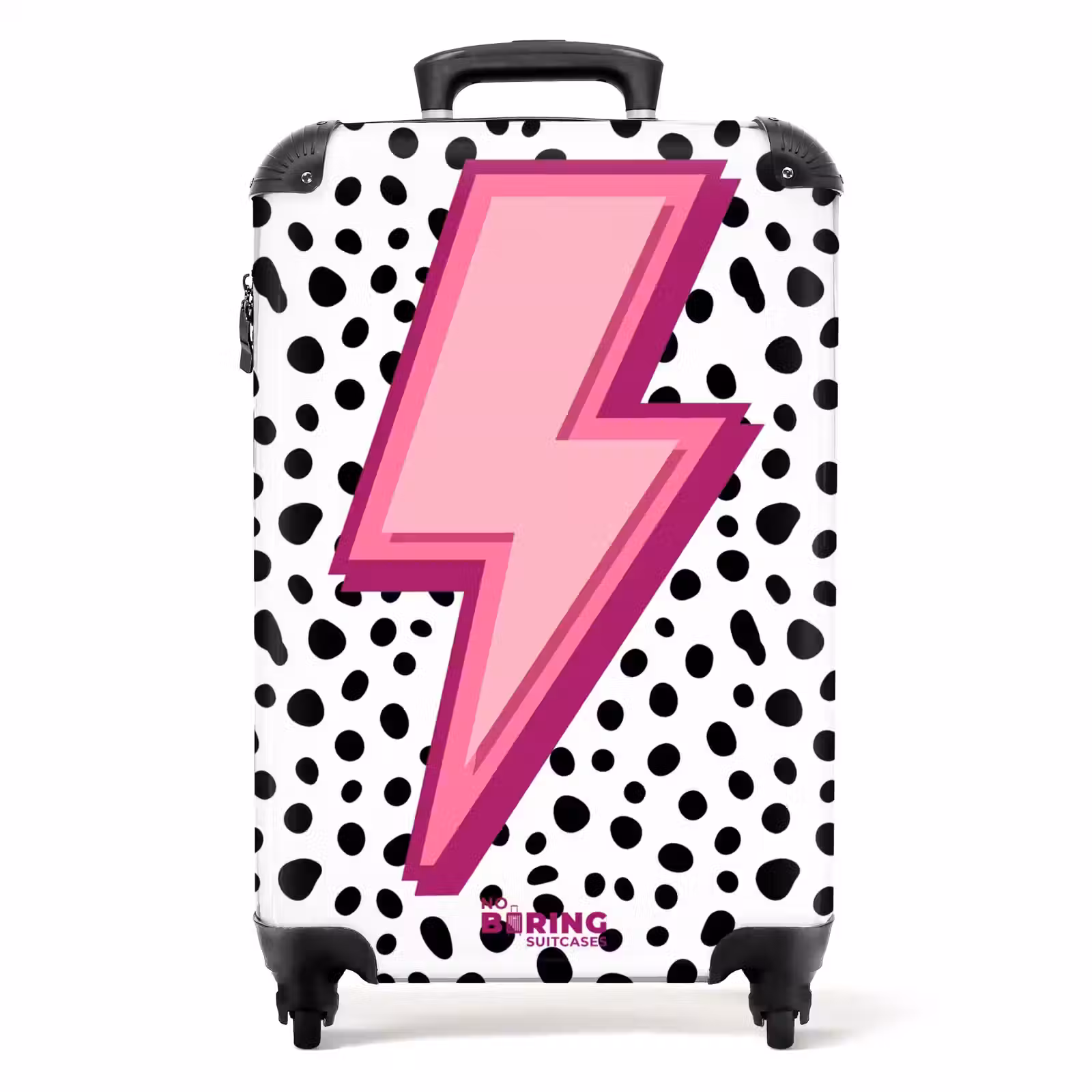 Suitcase - Lightning - Pink - Dots — 1
