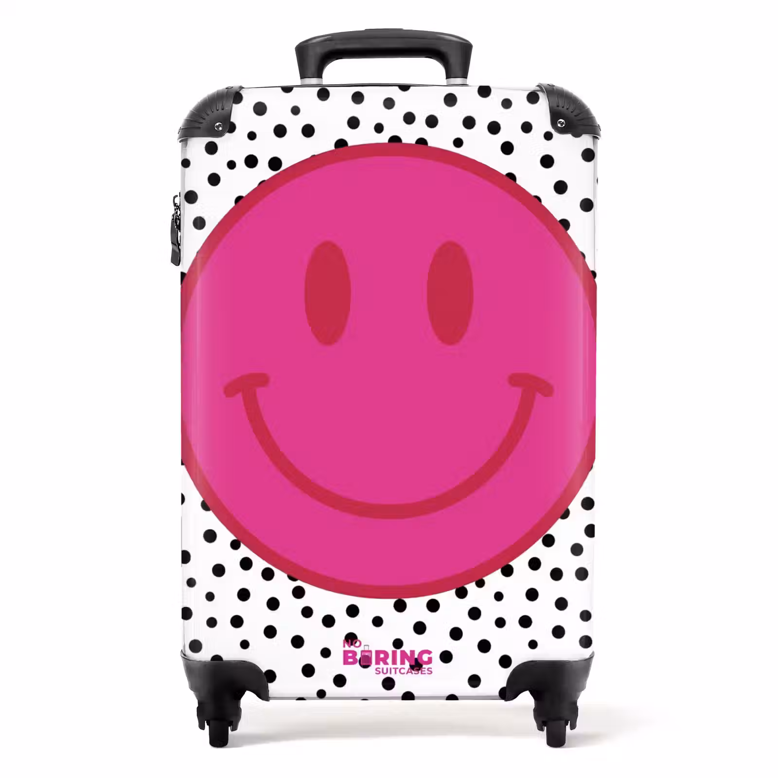 Suitcase - Smiley - Pink - Dots — 1