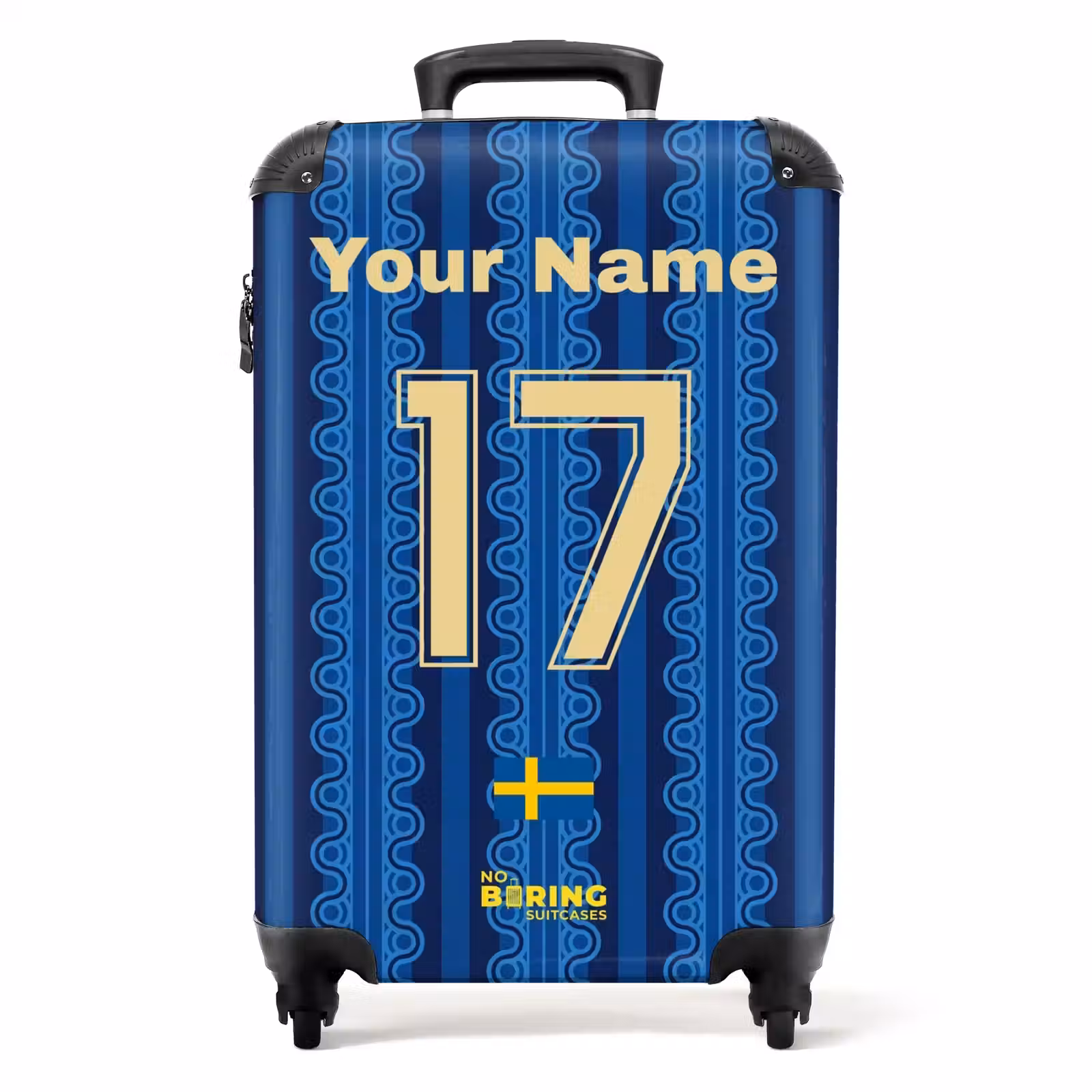 Suitcase with name - Sweden away jersey — 1