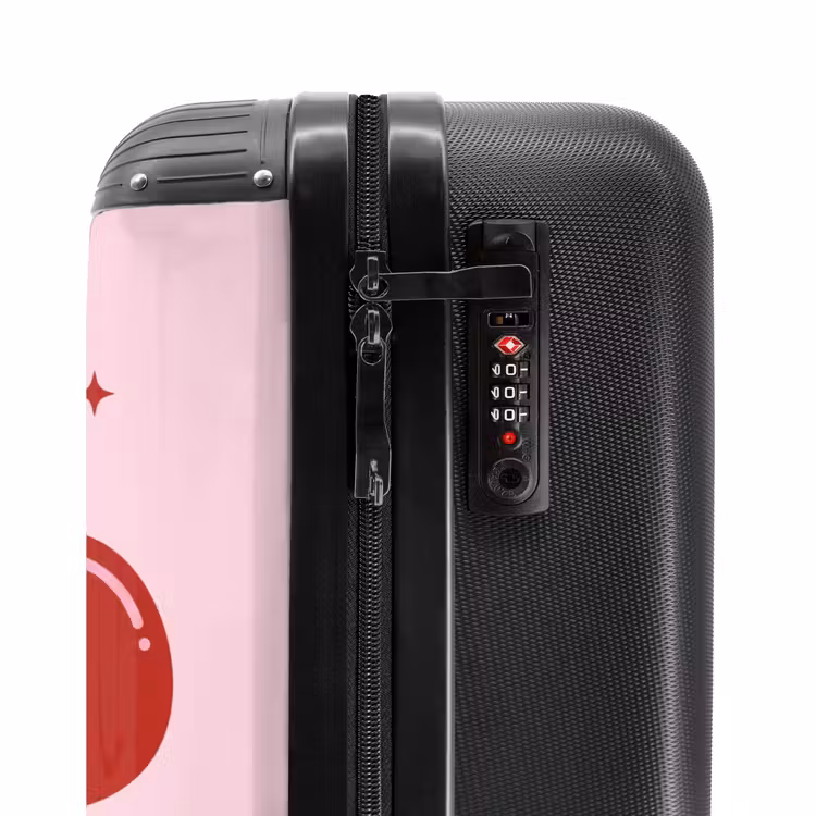 Suitcase - Flower - Pink - Hearts — 6