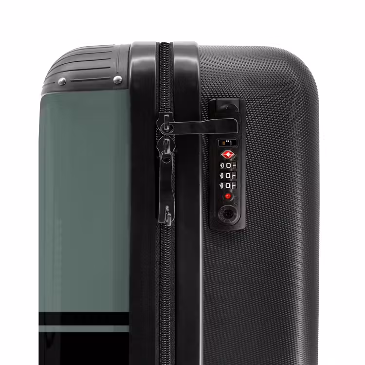 Suitcase - Green background with double horizontal stripes — 6