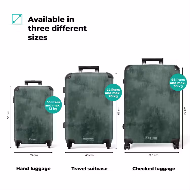 Suitcase - Green concrete look — 3