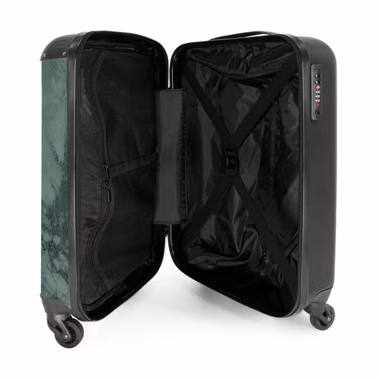 Suitcase - Green marble look — 5