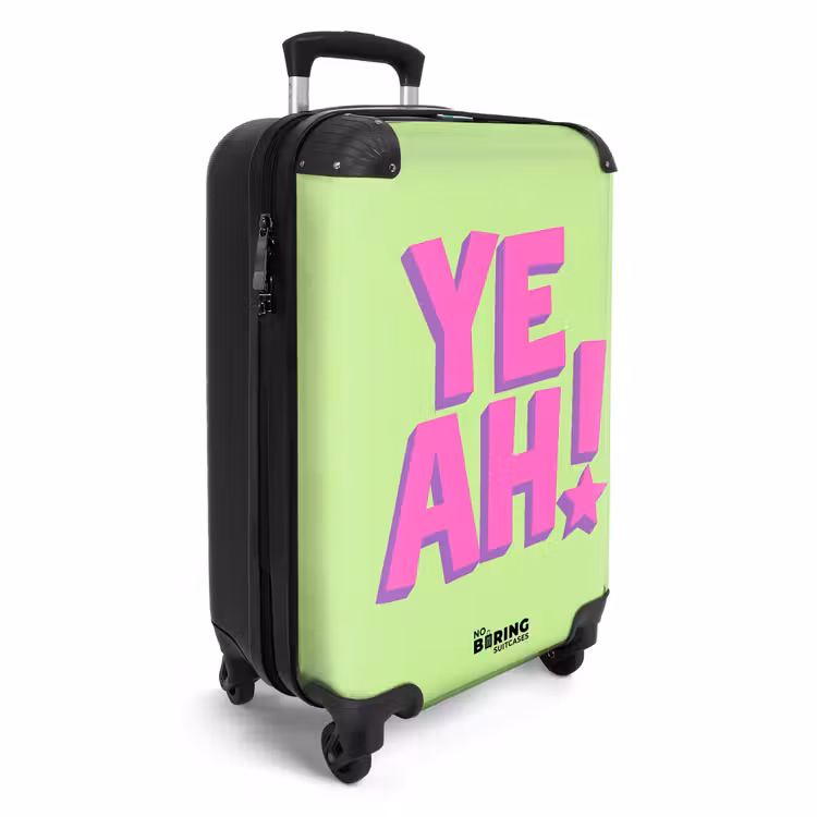 Suitcase - Green - Neon - Quote — 2