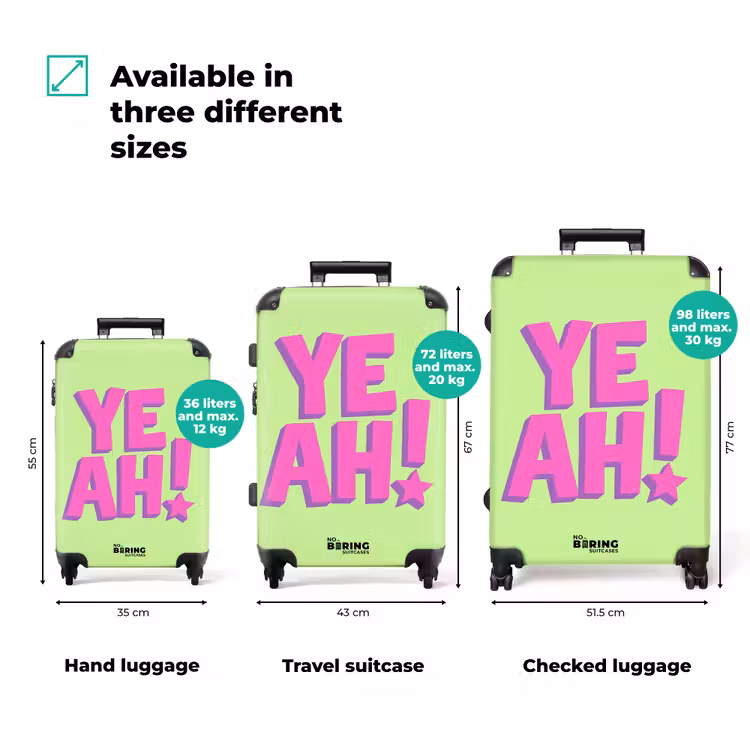 Suitcase - Green - Neon - Quote — 3