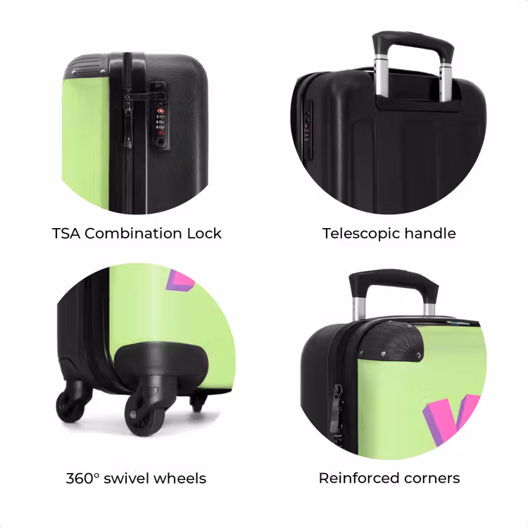 Suitcase - Green - Neon - Quote — 8