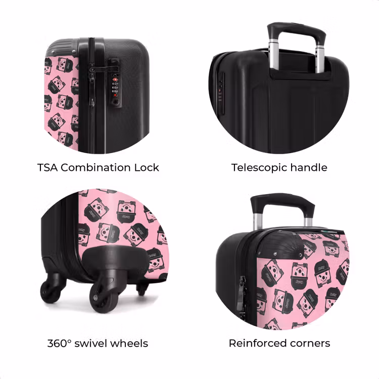 Suitcase - Hetty - Pink - Vacuum Cleaner — 8