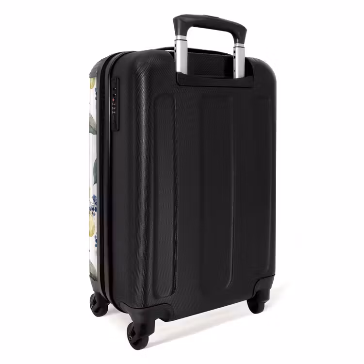 Suitcase - Lemon with blossom pattern — 4