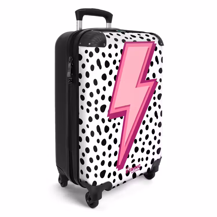 Suitcase - Lightning - Pink - Dots — 2