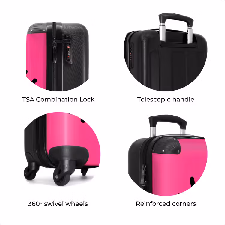 Suitcase - Minimalist - Eye - Pink — 8
