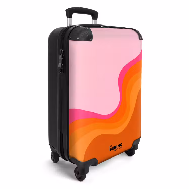 Suitcase - Retro - Waves - Colorful — 2