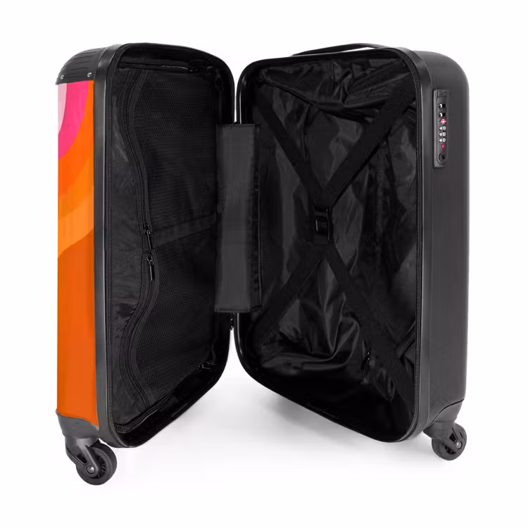 Suitcase - Retro - Waves - Colorful — 5