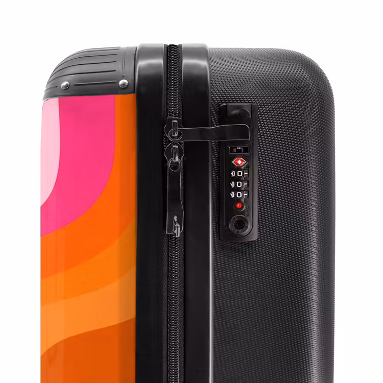 Suitcase - Retro - Waves - Colorful — 6