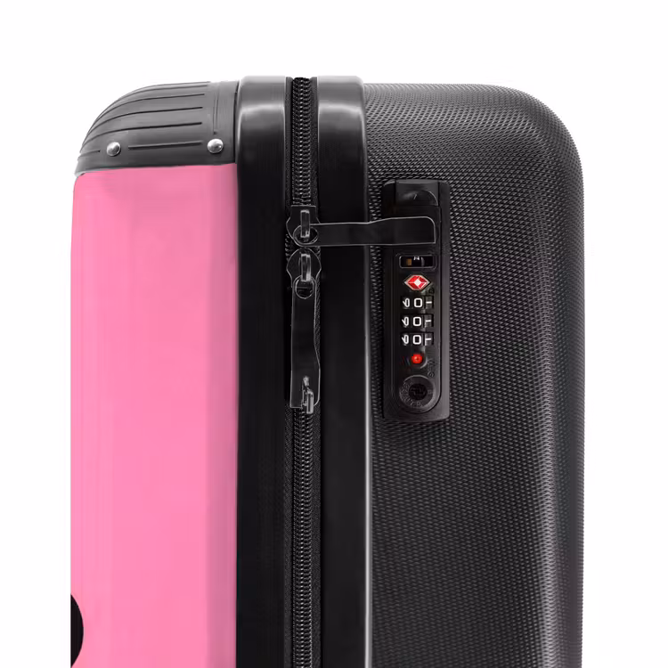 Suitcase - Smiley - Flower - Pink — 6