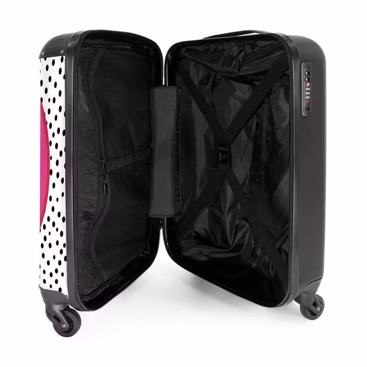 Suitcase - Smiley - Pink - Dots — 5