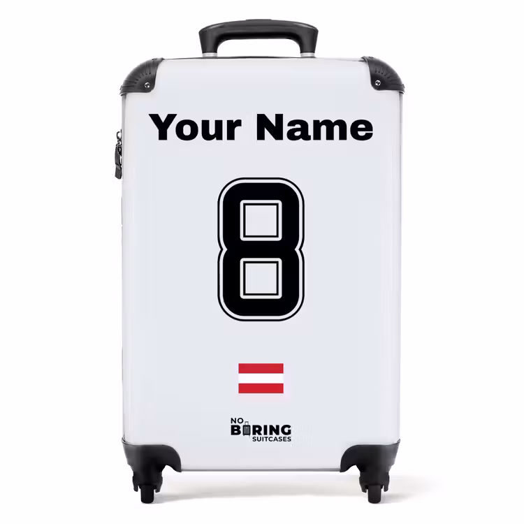 Suitcase with name - Austria away jersey — 1