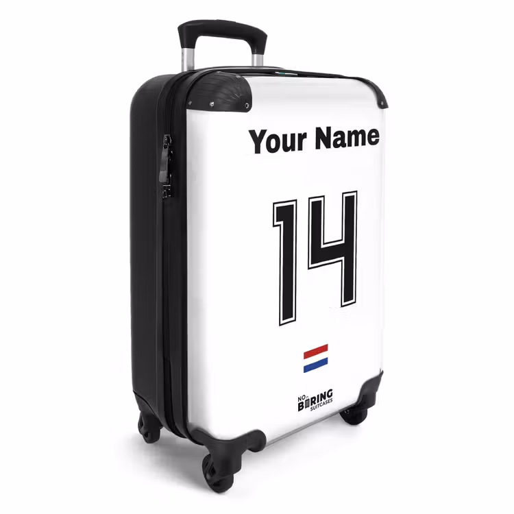 Suitcase with name - Netherlands away jersey — 2