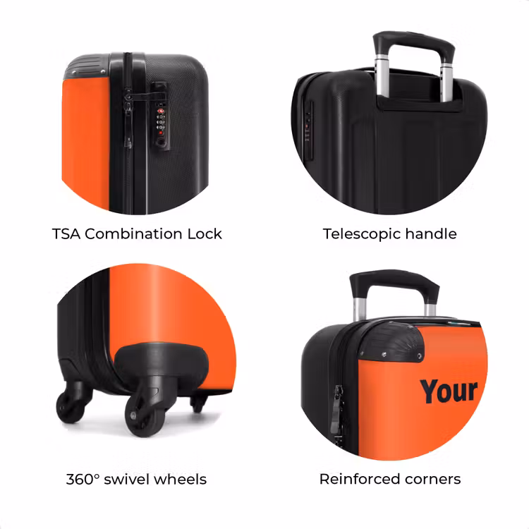 Suitcase with name - Netherlands home jersey — 8