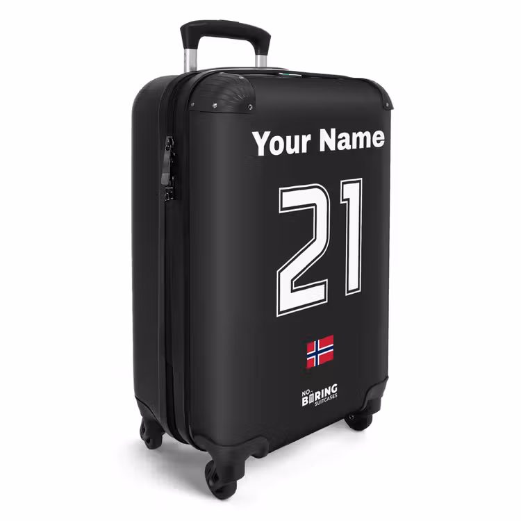 Suitcase with name - Norway away jersey — 2