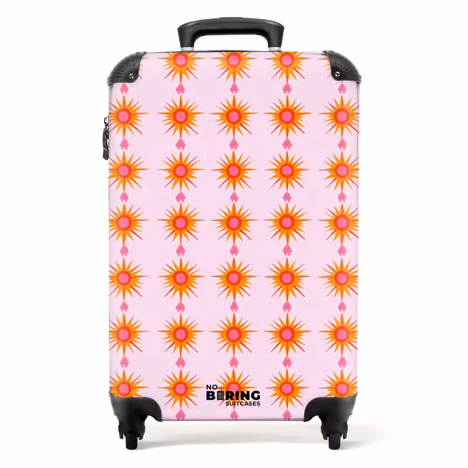 Suitcase with name - Sun - Motif - Pink — 1