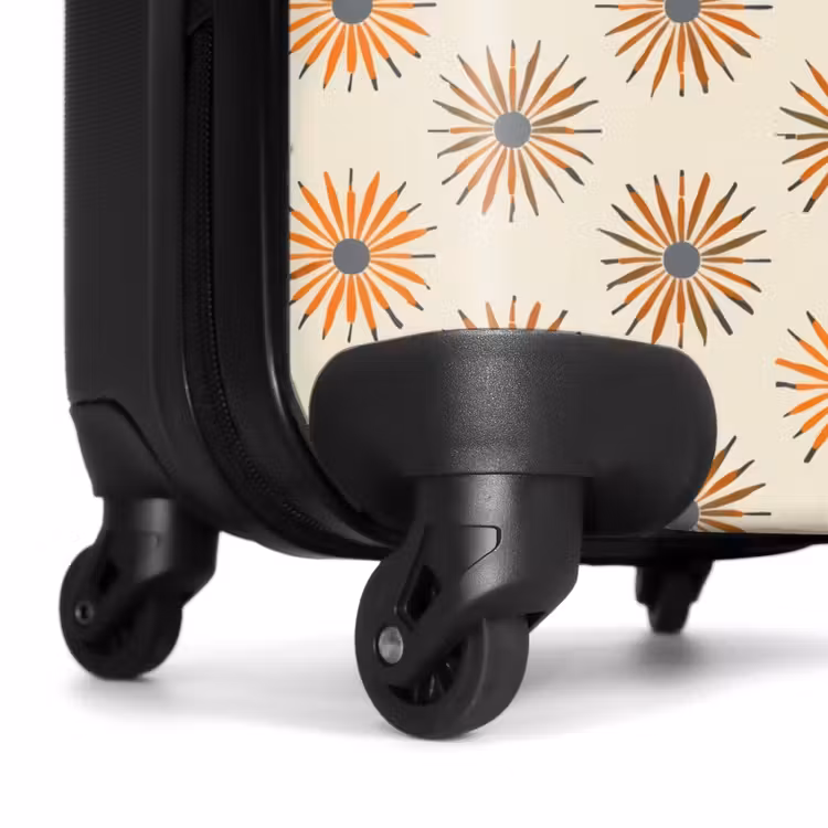 Suitcase with name - Daisy - Pattern - Orange — 7