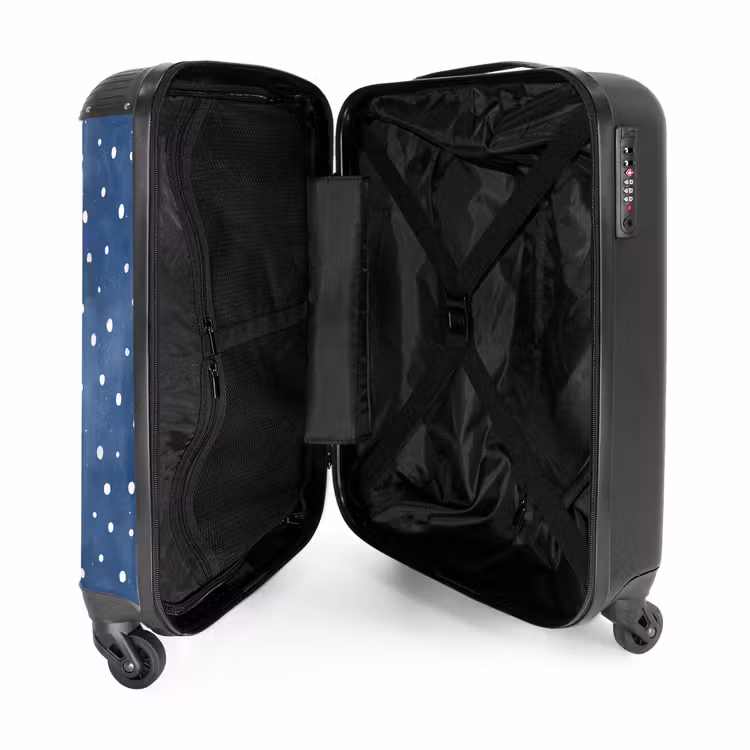 Suitcase - Dots pattern blue — 5