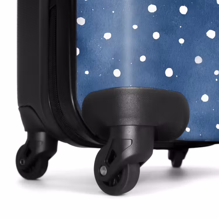 Suitcase - Dots pattern blue — 7