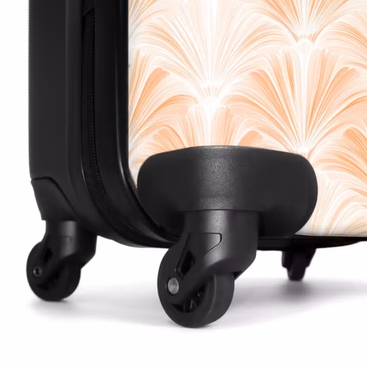 Suitcase with name - Fan - Pattern - Peach — 7