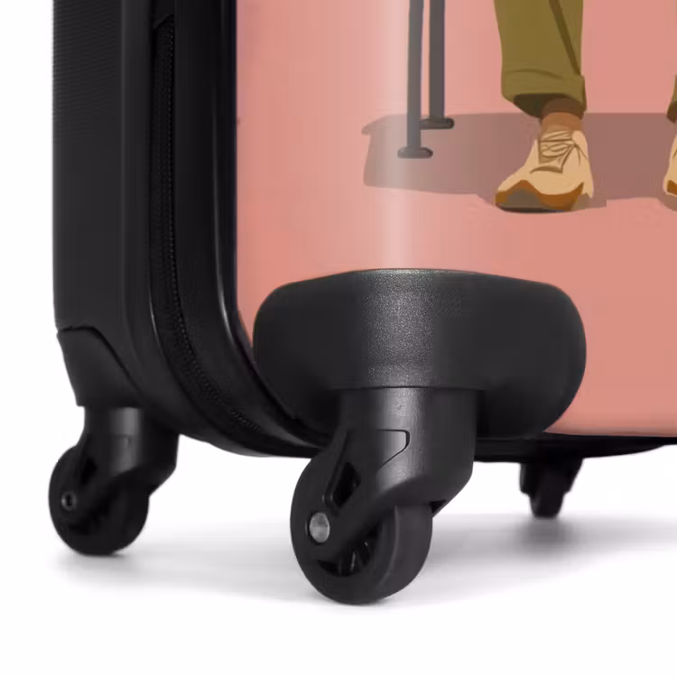 Suitcase - Illustration - Bench - People - Minimalist — 7