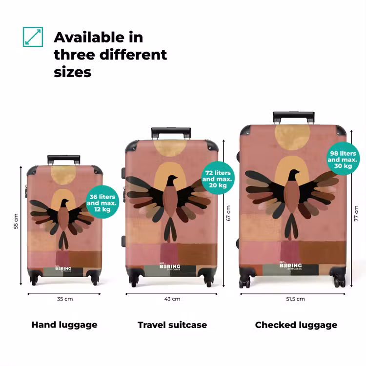 Suitcase - Illustration - Bird - Plains - Colorful — 3