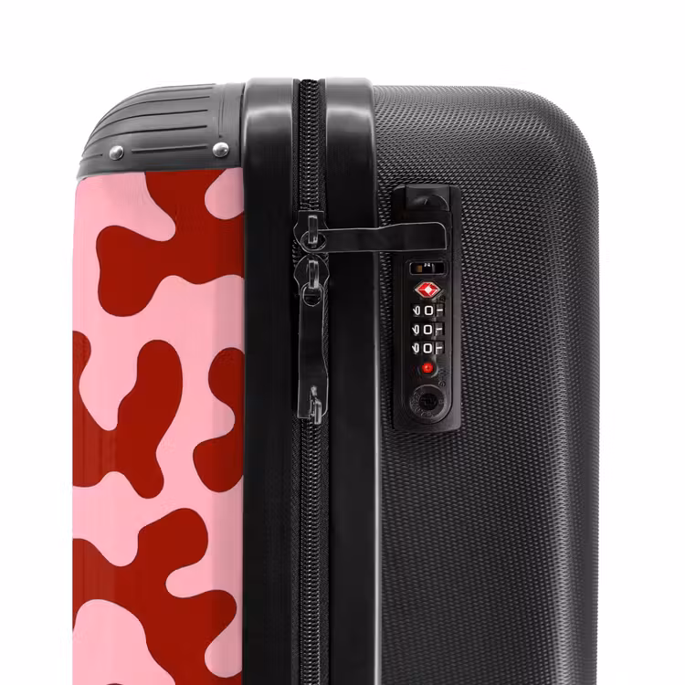 Suitcase with name - Modern - Abstract - Red — 6