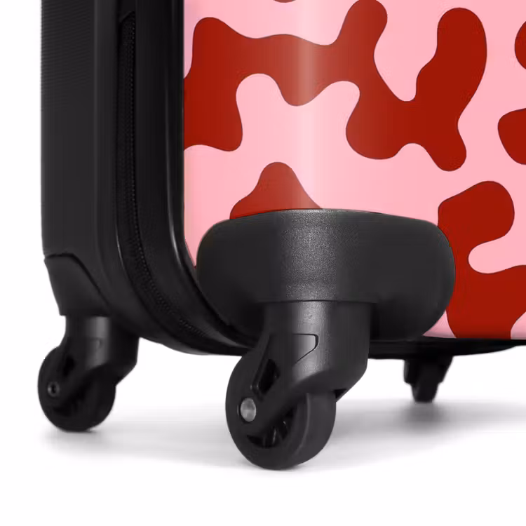 Suitcase with name - Modern - Abstract - Red — 7