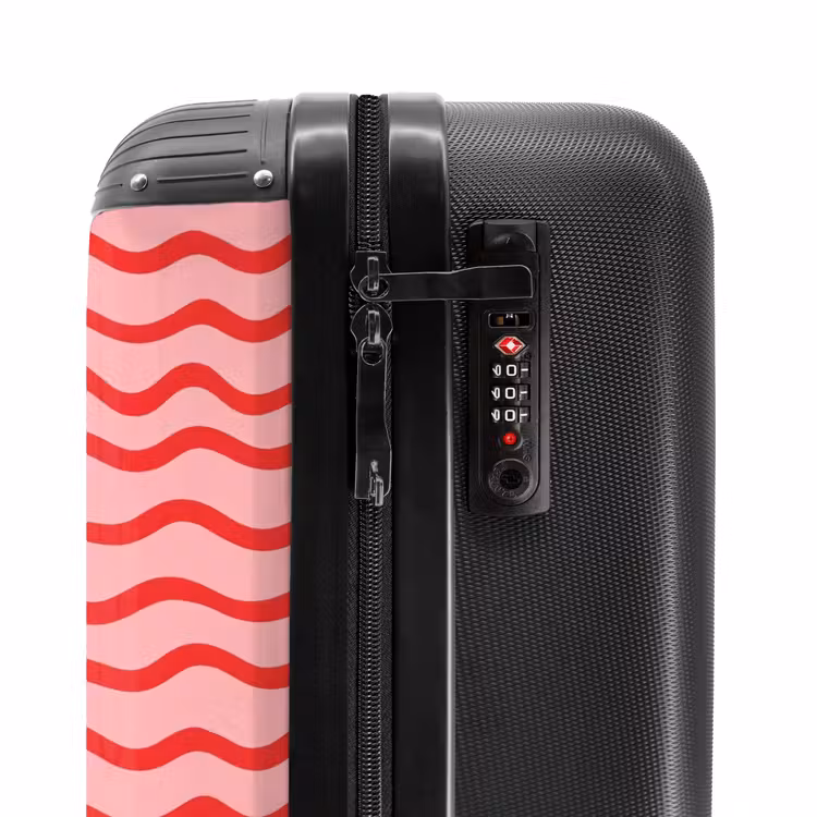 Suitcase with name - Playful - Pattern - Red — 6