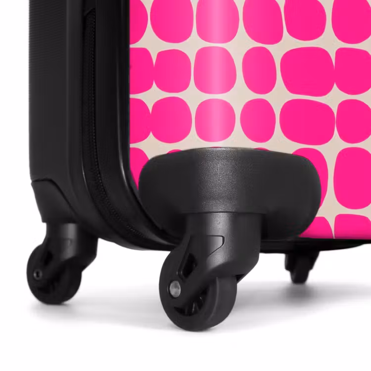 Suitcase with name - Polka dots - Pattern - Pink — 7