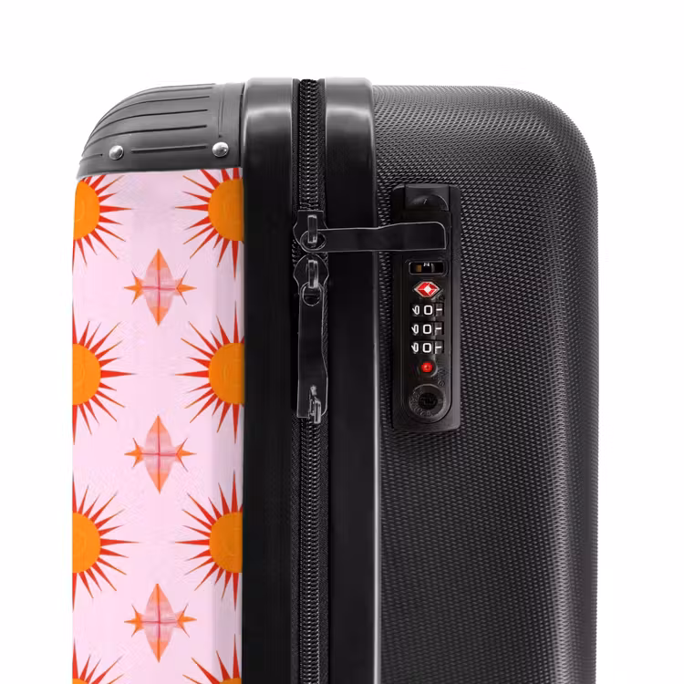 Suitcase with name - Sun - Pattern - Pink — 6
