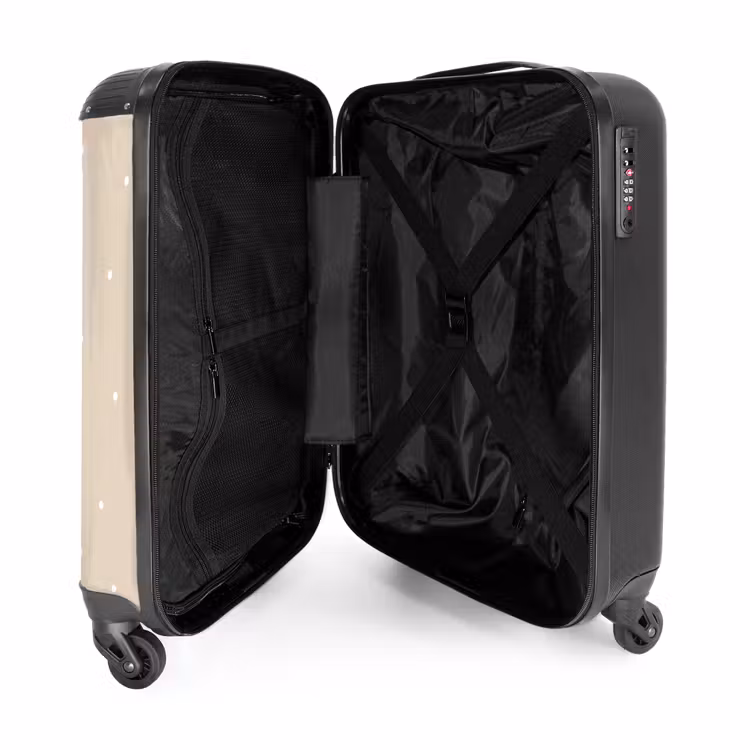Suitcase - Cat surrounded by beige dots — 4