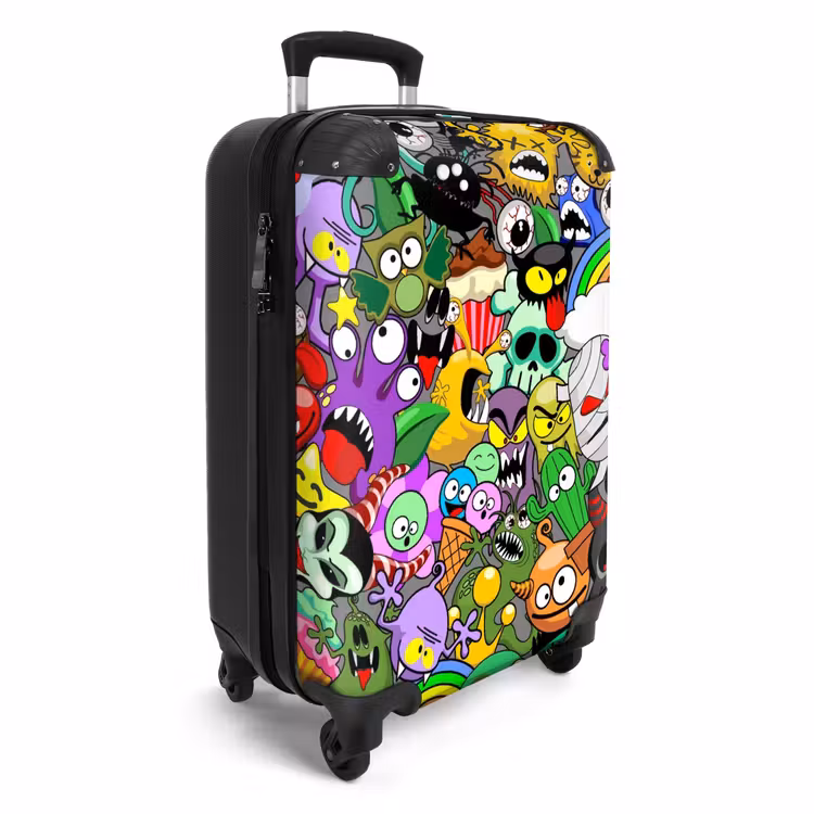 Suitcase - Colorful Monster Mix — 2